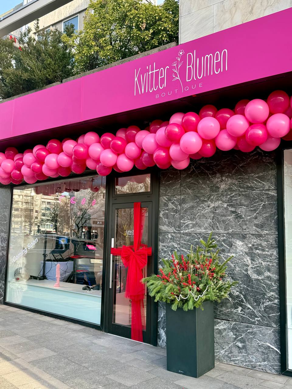 Eingang der Kvitter Blumen Boutique
